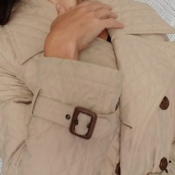 Merona Quilted Trench Coat - Picture 3 of 3